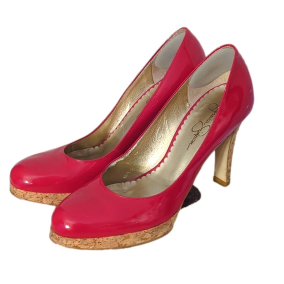Red Jessica Simpson High Heels - Picture 1 of 12